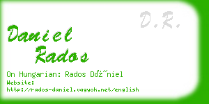 daniel rados business card